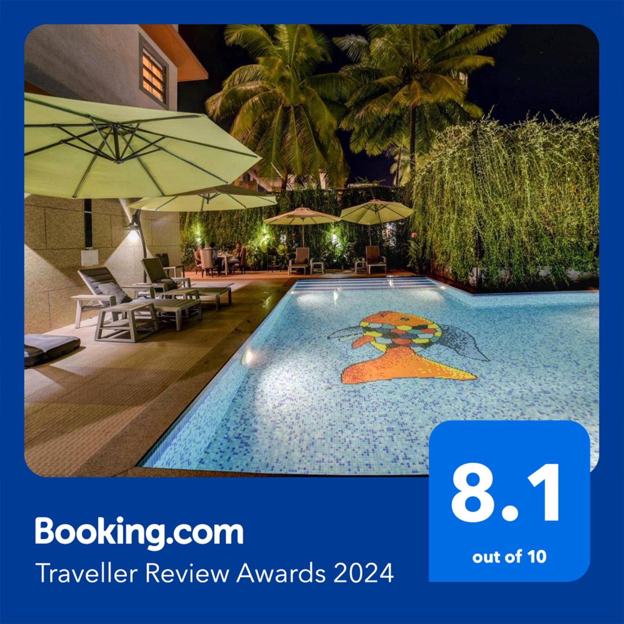 Fabhotel Prime Sarala Crown With Pool - Nr Calangute Beach Exteriör bild